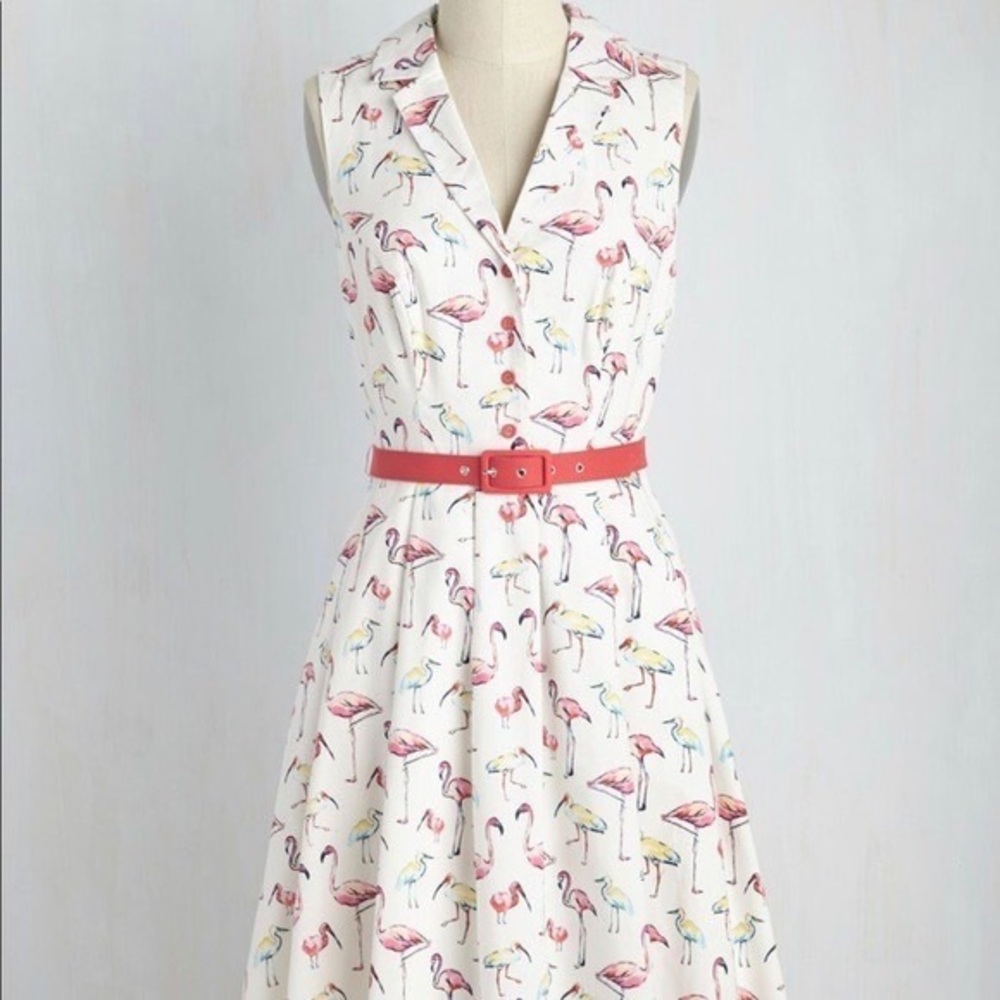 Flamingo Shirtdress